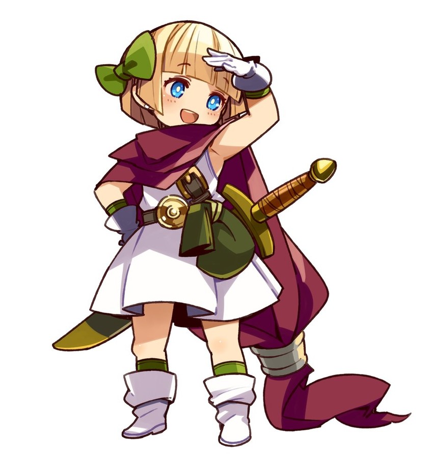hero's daughter (dragon quest and 1 more) drawn by mota
