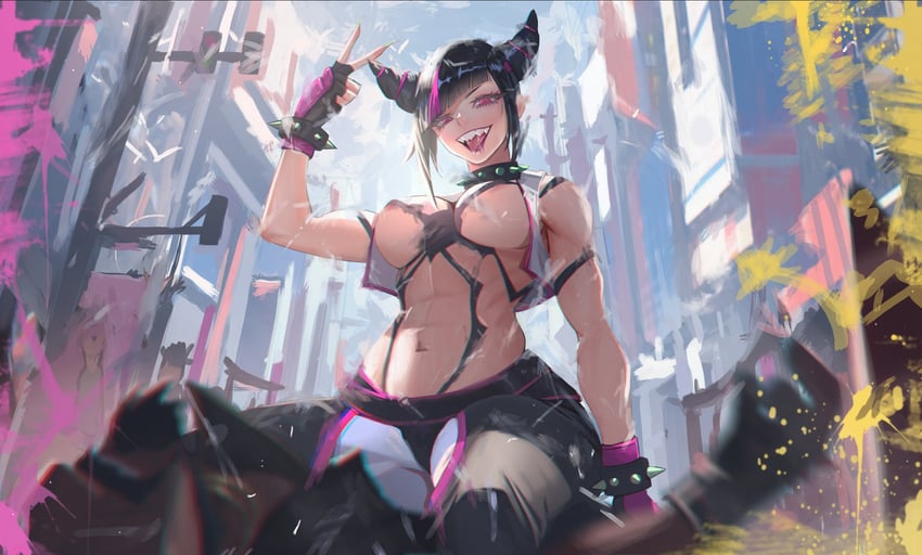 han juri (street fighter and 1 more) drawn by neo_(neorarty3)