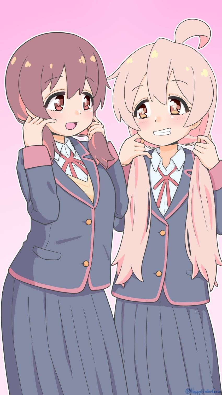 oyama mahiro and murosaki miyo (onii-chan wa oshimai!) drawn by happyundergate