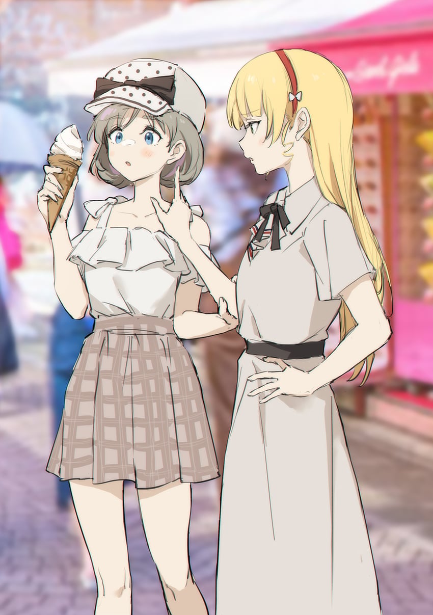 heanna sumire and tang keke (love live! and 1 more) drawn by kisetsu