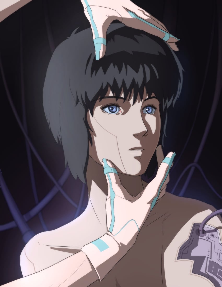 kusanagi motoko (ghost in the shell) drawn by valantains