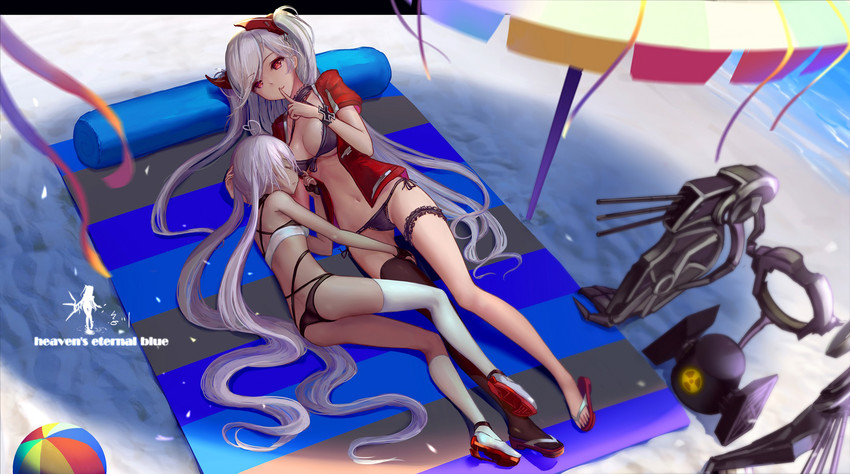 prinz eugen and indianapolis (azur lane) drawn by wangchuan_de_quanyan