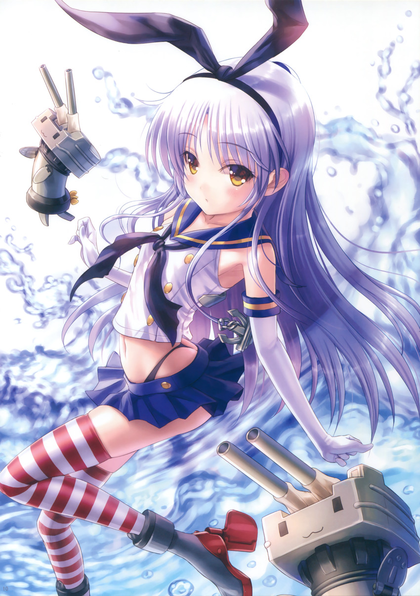 shimakaze, rensouhou-chan, and tachibana kanade (kantai collection and 1 more) drawn by goto_p