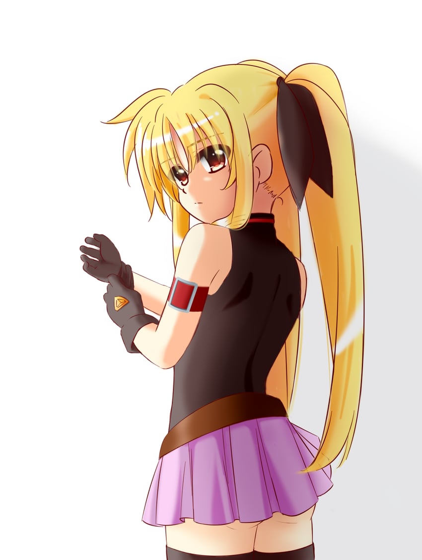 fate testarossa (lyrical nanoha and 1 more) drawn by kerorokjy