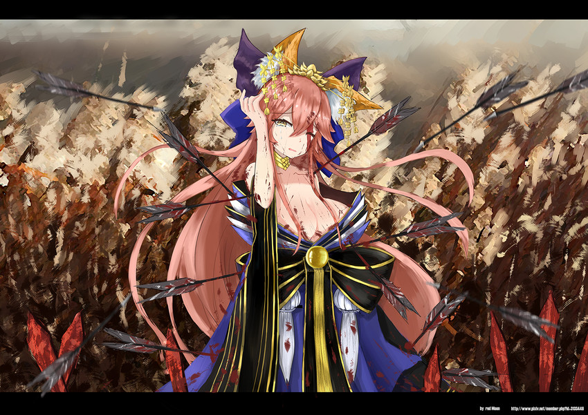 tamamo and tamamo no mae (fate and 2 more) drawn by red_moon_(8632110)
