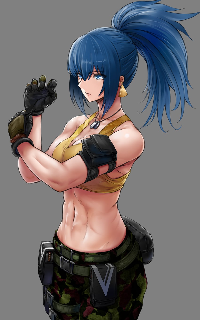 leona heidern (the king of fighters and 2 more) drawn by tomtom_h1