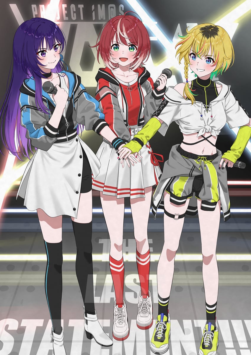 tomori manaka, letora, and kamizuru cosmo (idolmaster and 1 more) drawn by dr._gero_(staedtler_0508)