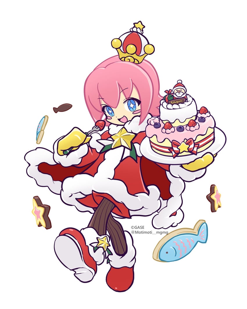 santa claus, ocean prince, and salde canarl shellbrick iii (puyopuyo and 1 more) drawn by motimoti_mgmg