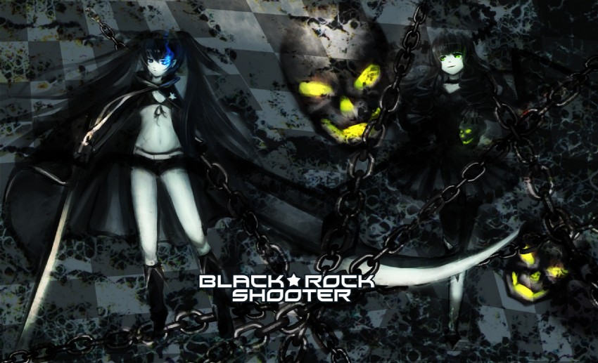 black rock shooter and dead master (black rock shooter) drawn by torinohito