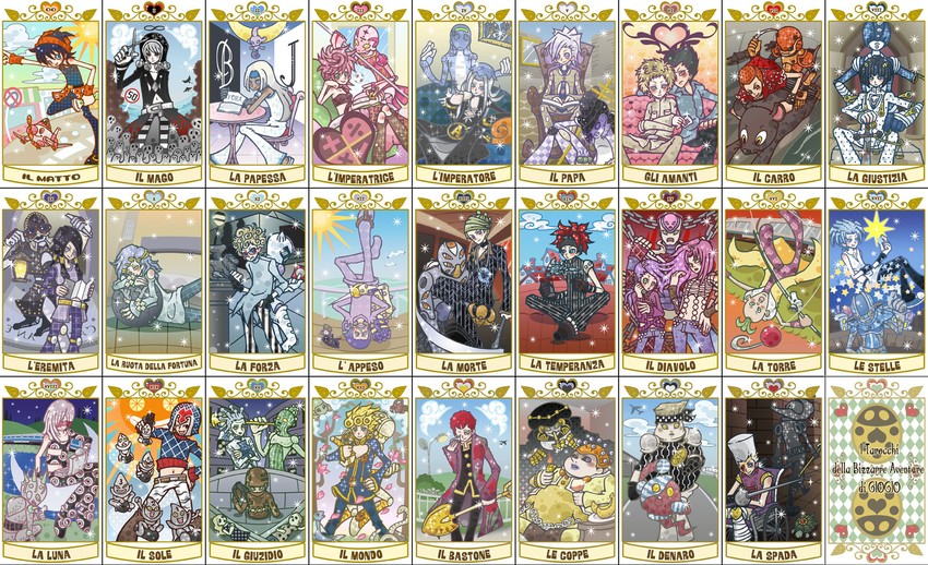 giorno giovanna, bruno bucciarati, jean pierre polnareff, guido mista, narancia ghirga, and 49 more (jojo no kimyou na bouken and 1 more) drawn by mikey