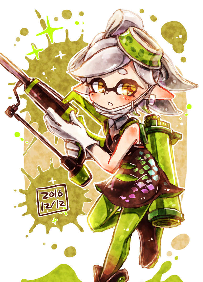 marie (splatoon and 1 more) drawn by harutarou_(orion_3boshi)
