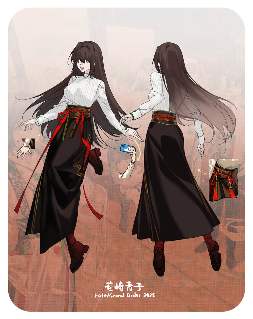 aozaki aoko (fate and 1 more) drawn by arlizi