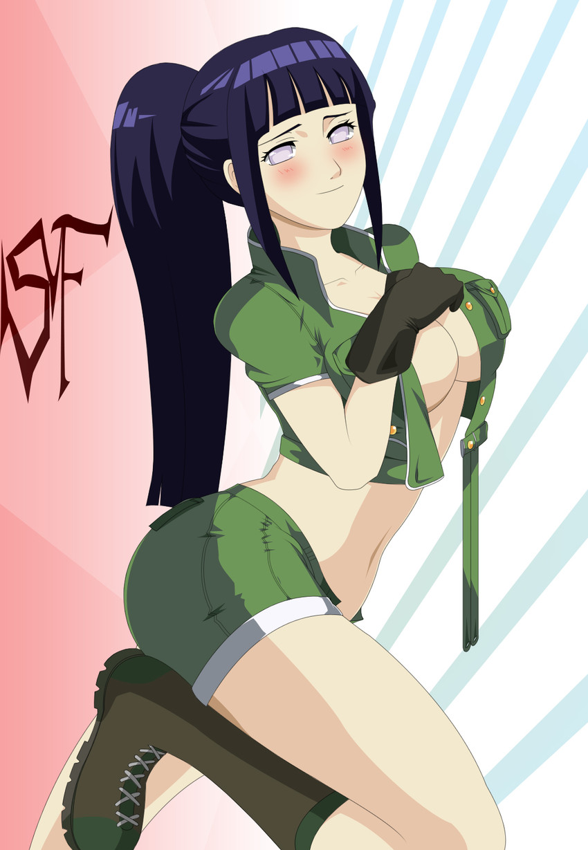 hyuuga hinata and leona heidern (naruto and 2 more) drawn by stiky_finkaz