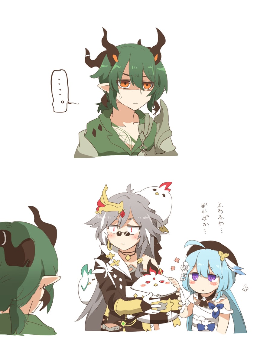 herrscher of sentience, griseo, jingwei, and kosma (honkai and 1 more) drawn by rebecca_(keinelove)