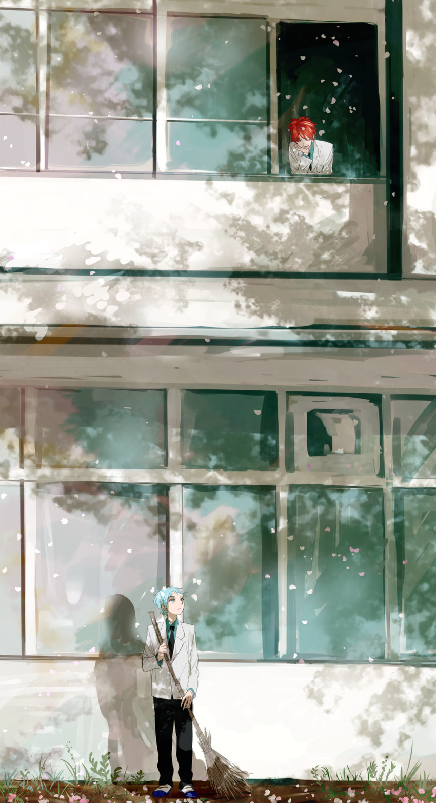 kuroko tetsuya and akashi seijuurou (kuroko no basuke) drawn by yuno_(nono)