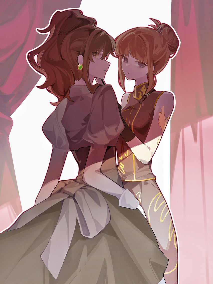 ushiromiya natsuhi and ushiromiya eva (umineko no naku koro ni) drawn by haobuguniao