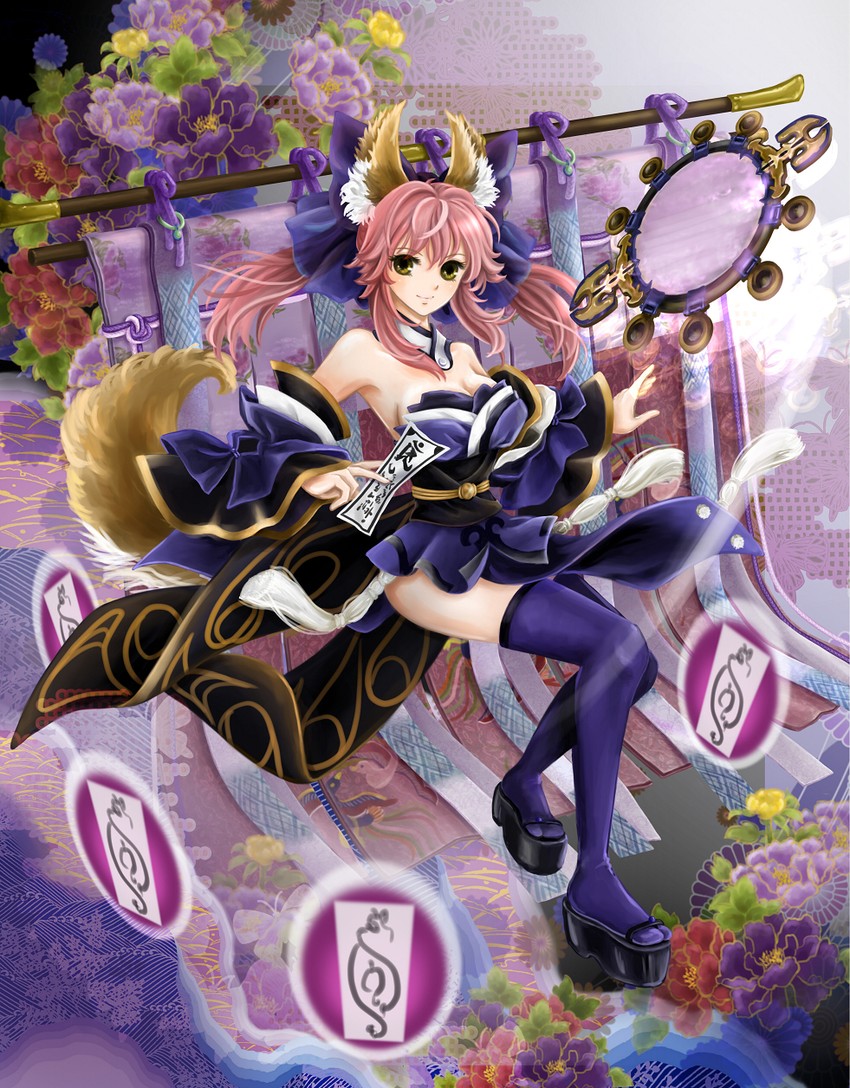tamamo and tamamo no mae (fate and 1 more) drawn by manbosakuranbo