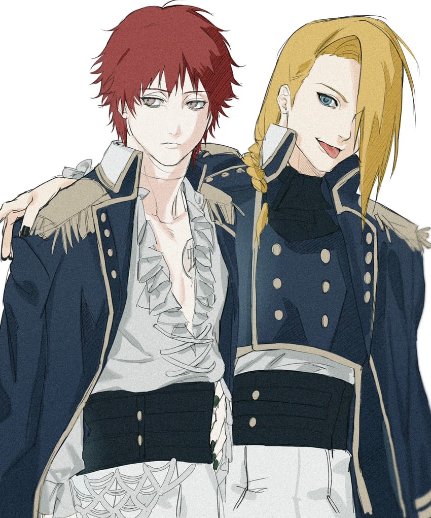 deidara and sasori (naruto and 1 more) drawn by 01ru_10