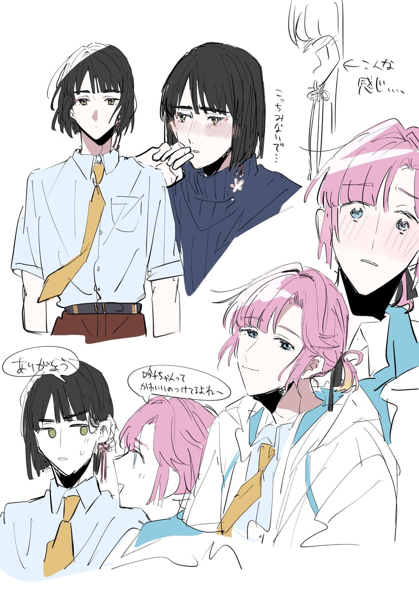 momose ginko and anyoji hime (love live! and 1 more) drawn by zuisetsu