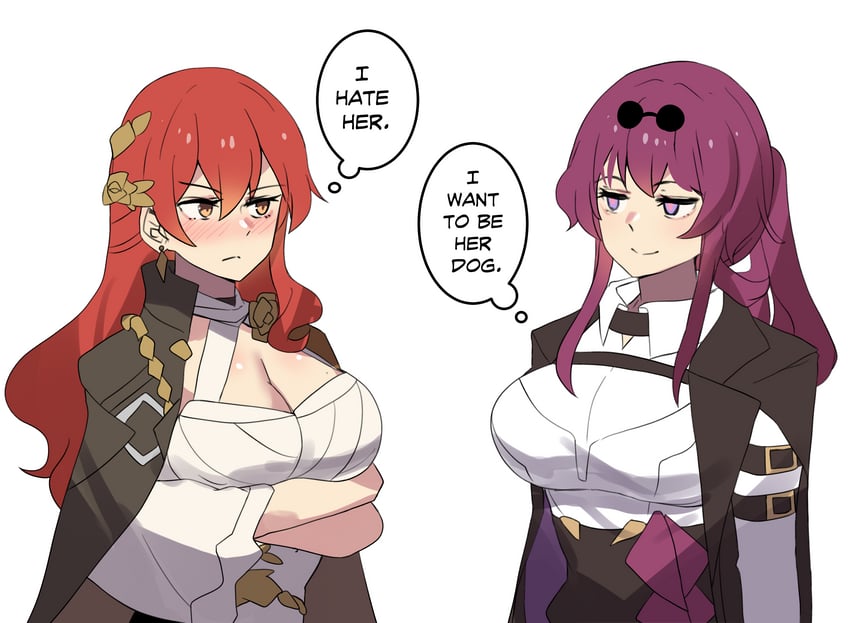 kafka and himeko (honkai and 1 more) drawn by hinghoi
