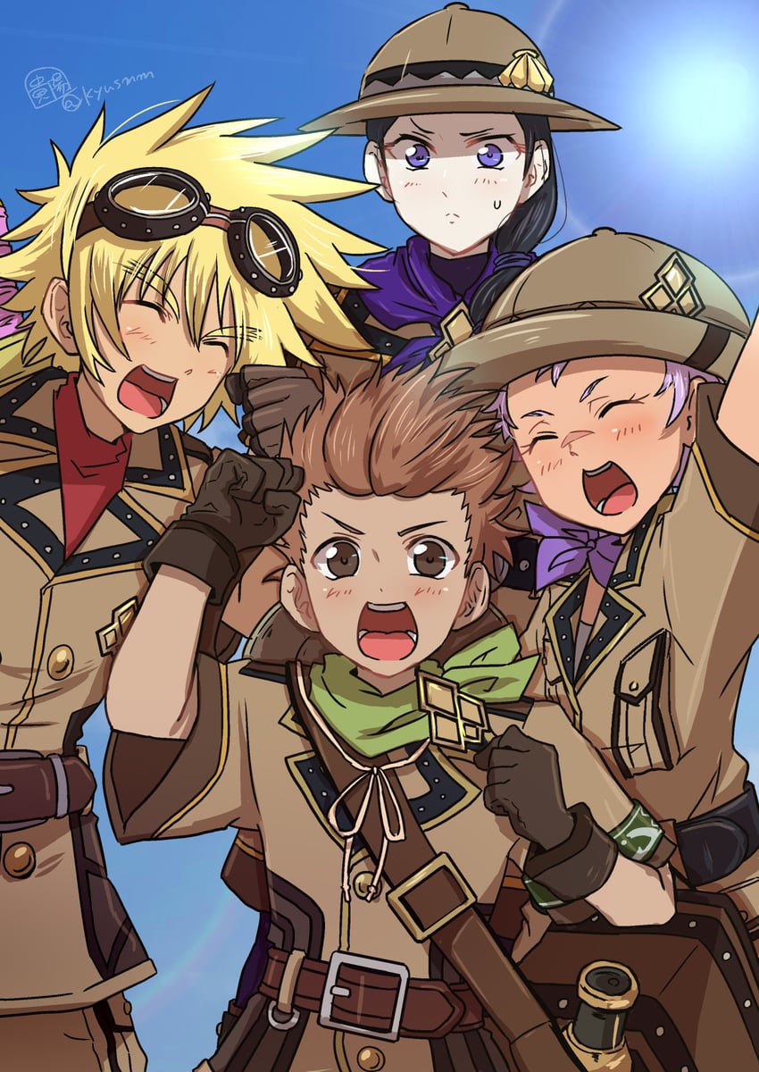 karol capel, kyle dunamis, jay, and hermana larmo (tales of and 6 more) drawn by kiyou_sumomo