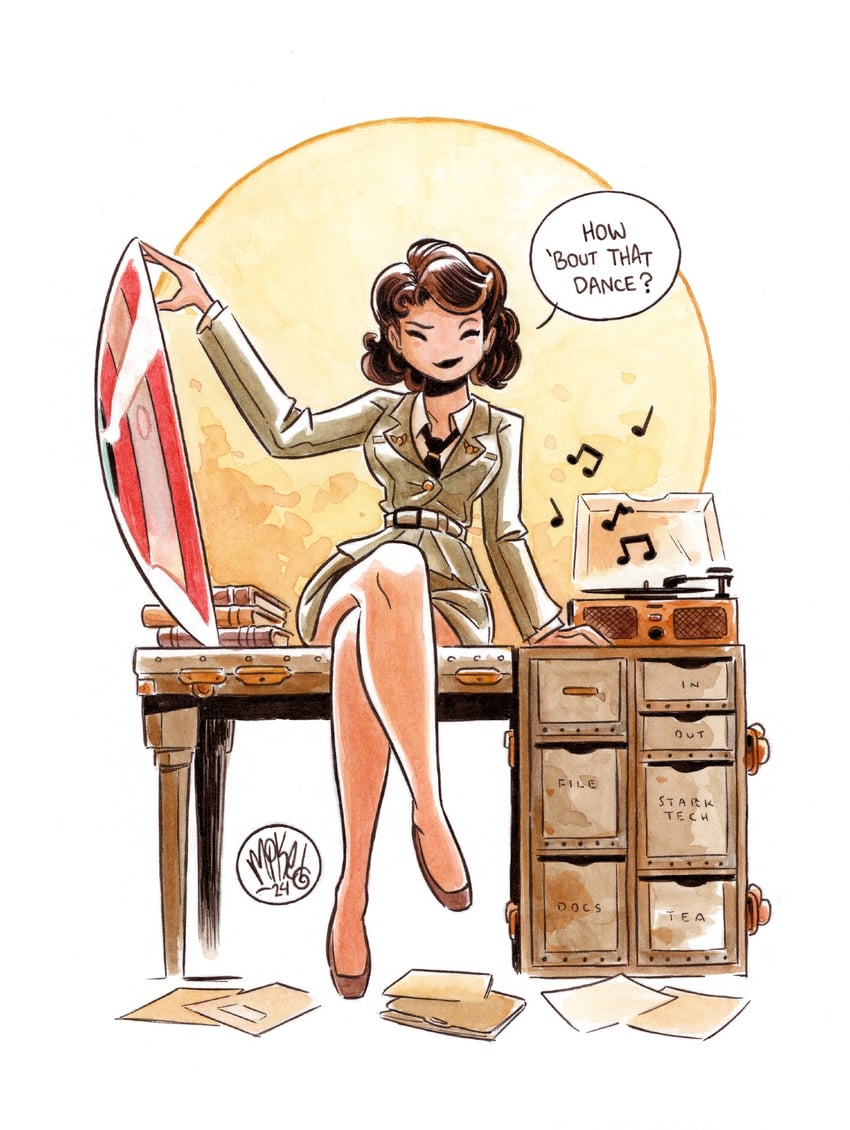peggy carter (marvel and 1 more) drawn by mikemaihack