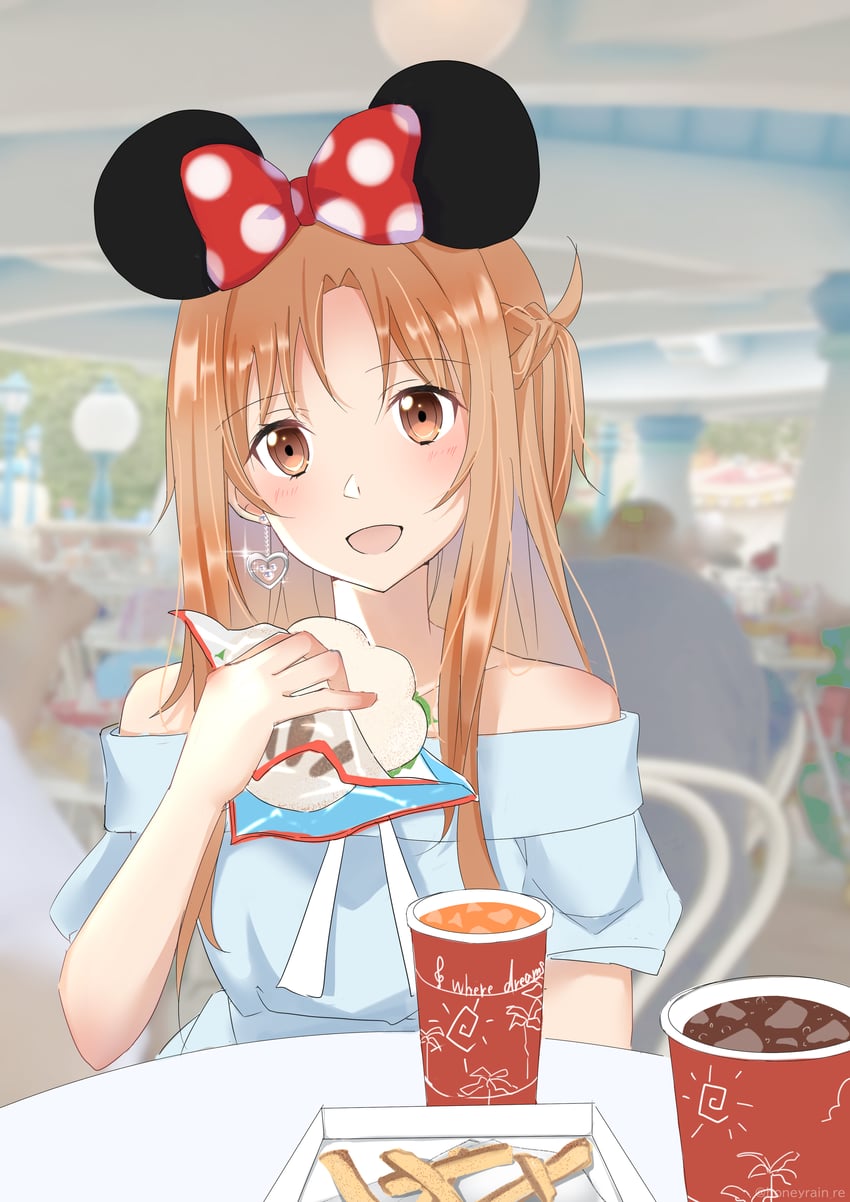asuna (sword art online and 1 more) drawn by honeyrain_re