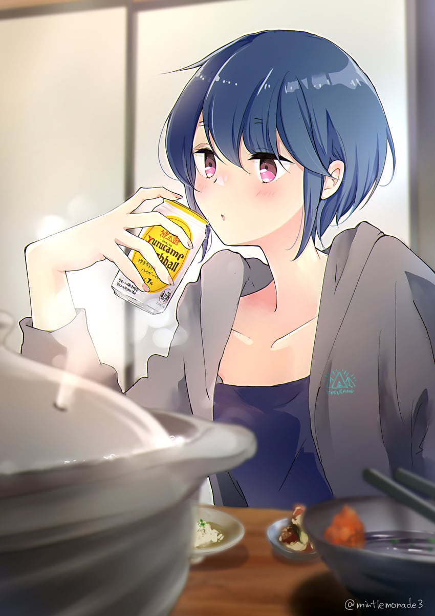 shima rin (yurucamp and 1 more) drawn by mint_(mintlemonade3)