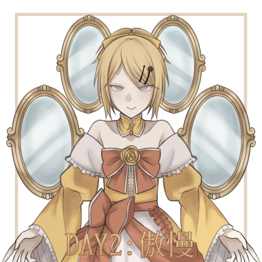 kagamine rin and riliane lucifen d'autriche (vocaloid and 2 more) drawn by elluka_ma