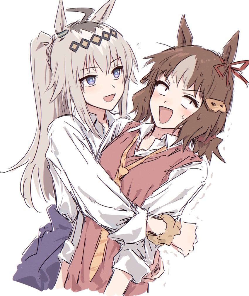 oguri cap and belno light (umamusume and 1 more) drawn by bullfalk