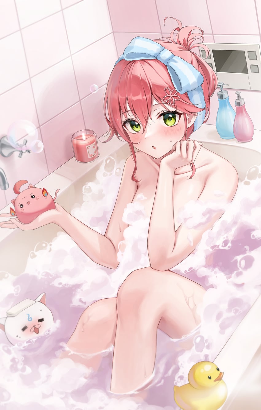 sakura miko, 35p, and maguchi (hololive) drawn by pora_0918