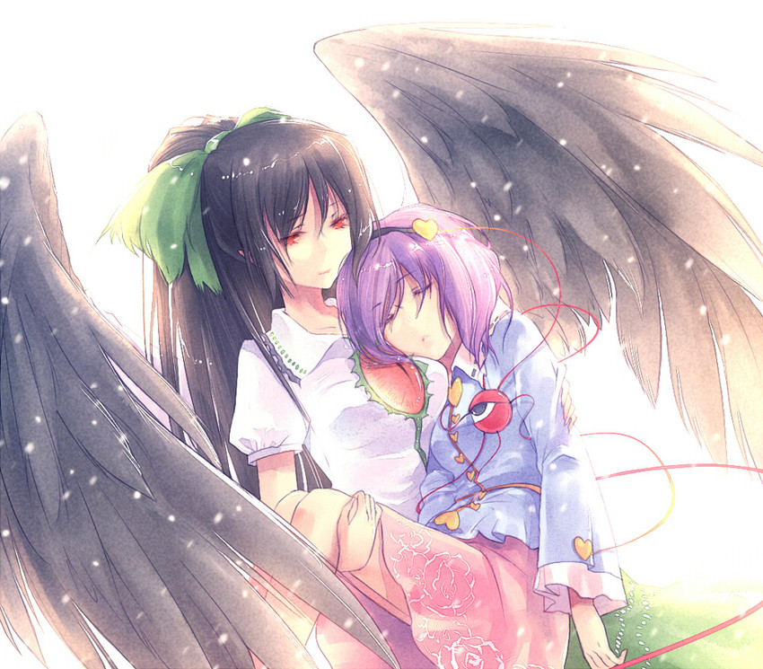 komeiji satori and reiuji utsuho (touhou) drawn by kieta