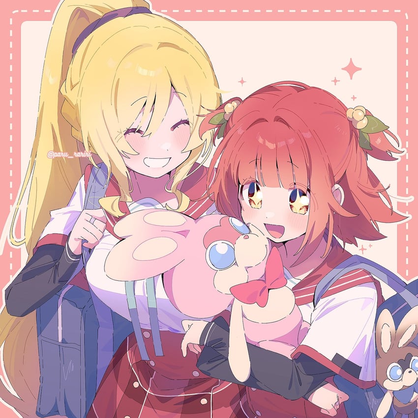 togame momoko and akino kaede (mahou shoujo madoka magica and 1 more) drawn by serizawa_serizane
