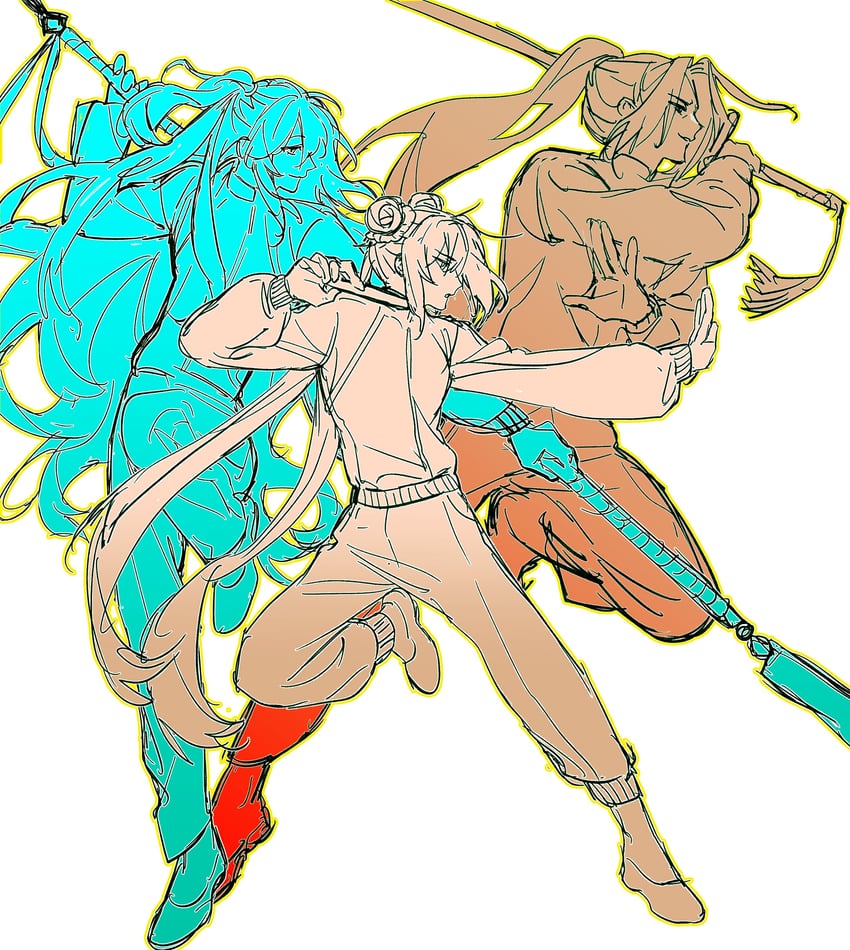 hong lu, jia xichun, and jia huan (project moon and 1 more) drawn by yuanxiu46324184
