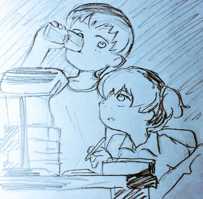 alisa and naomi (girls und panzer and 1 more) drawn by eisu_(eith)