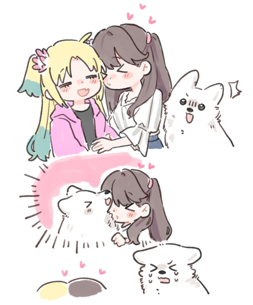 fujishima megumi, osawa rurino, and harino (love live! and 1 more) drawn by basil_(wgh0anzdple3asf)