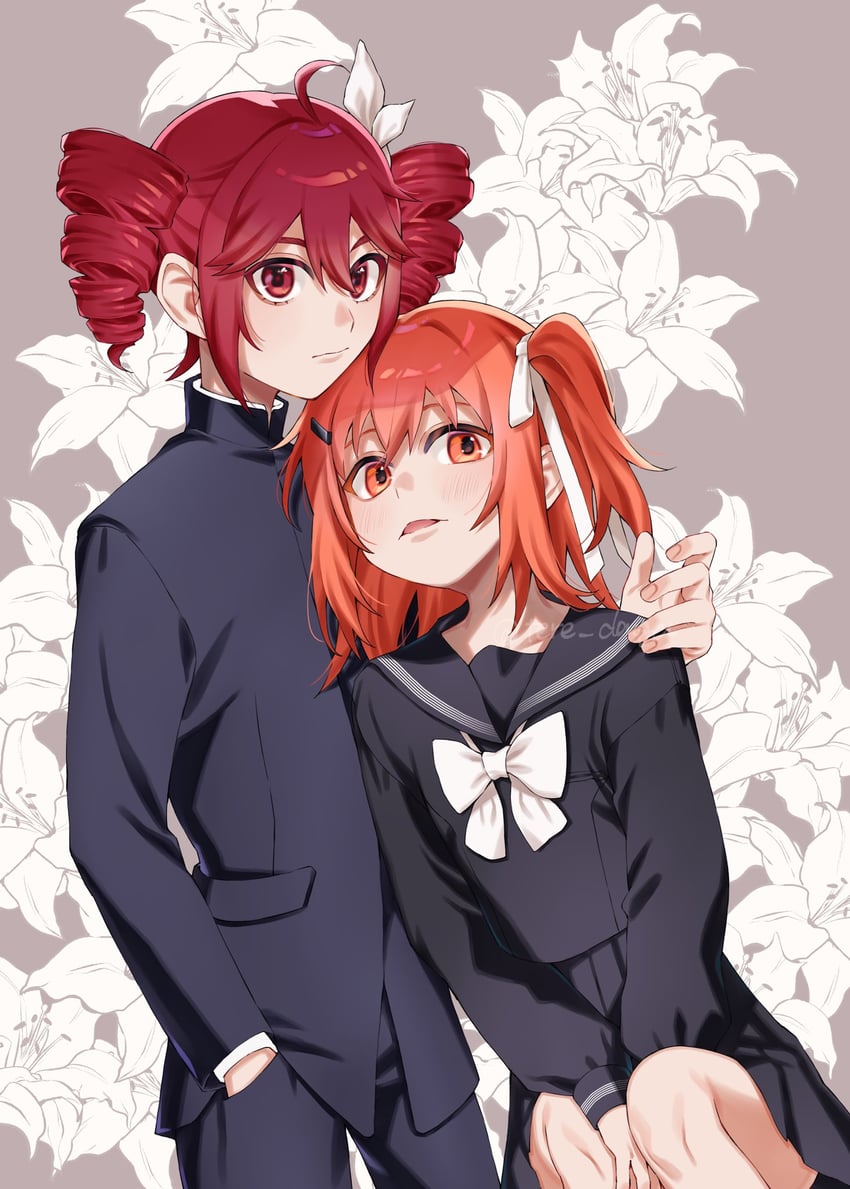 kasane teto and adachi rei (utau and 1 more) drawn by tere_douga
