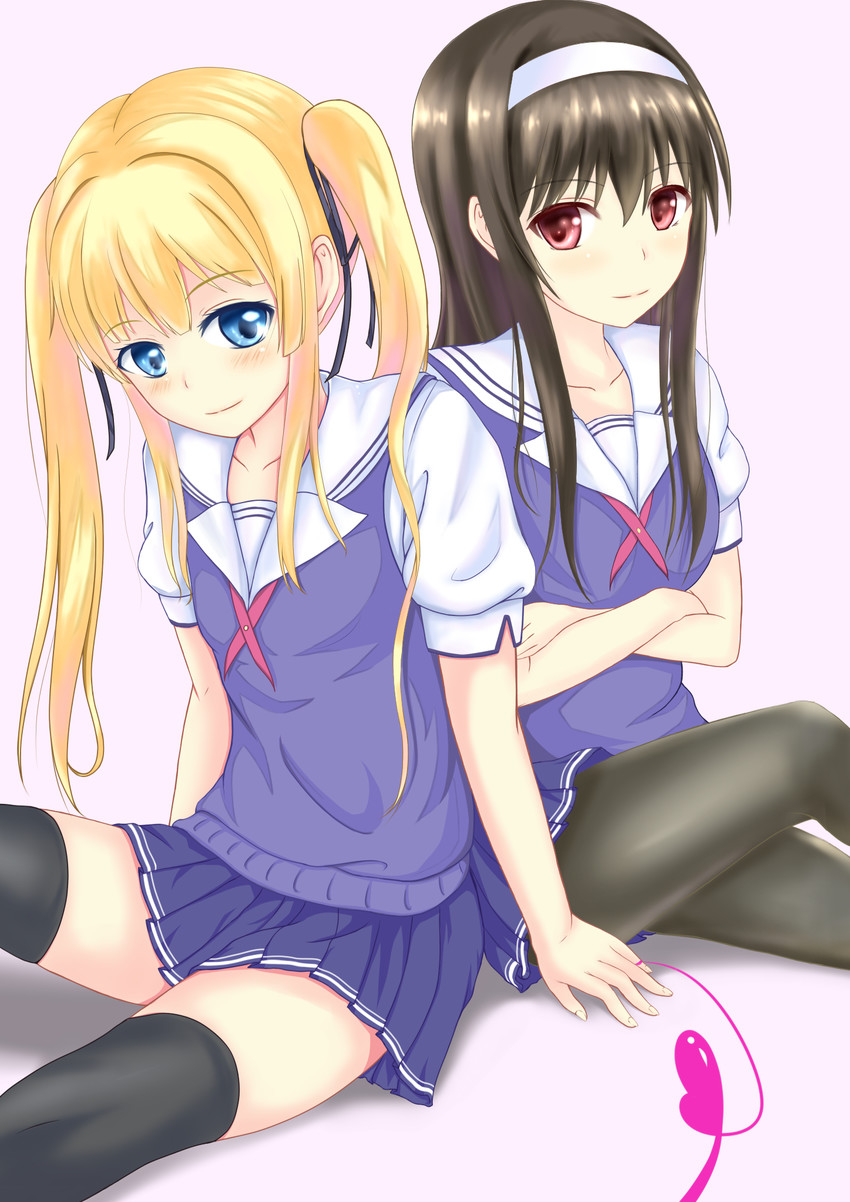 kasumigaoka utaha and sawamura spencer eriri (saenai heroine no sodatekata) drawn by aka_tsuki