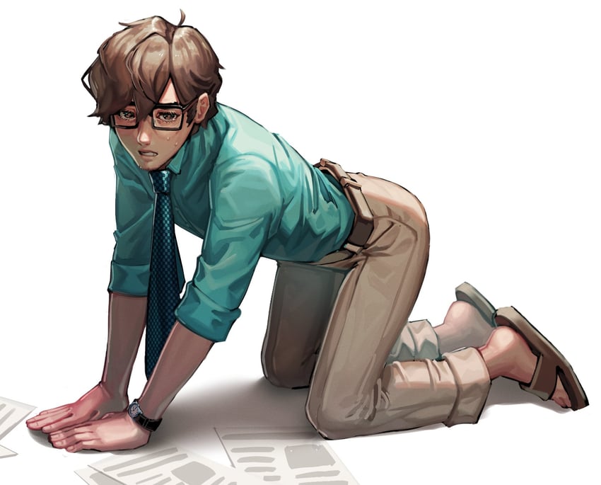 maruki takuto (persona and 2 more) drawn by barley_juice