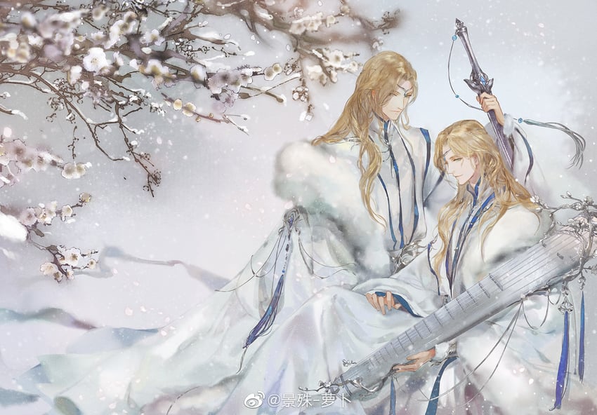 mei hanxue (erha he ta de bai mao shizun) drawn by kei_shu