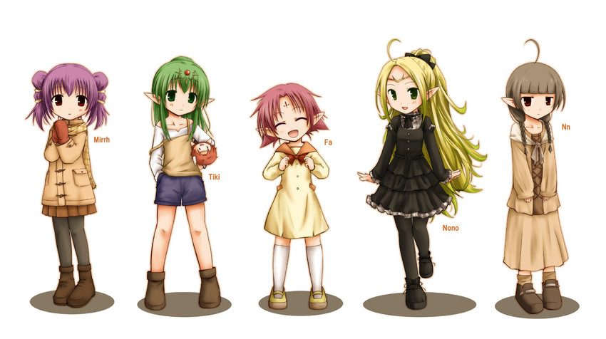 tiki, nowi, myrrh, fae, nah, and 1 more (fire emblem and 4 more) drawn by tenmaru