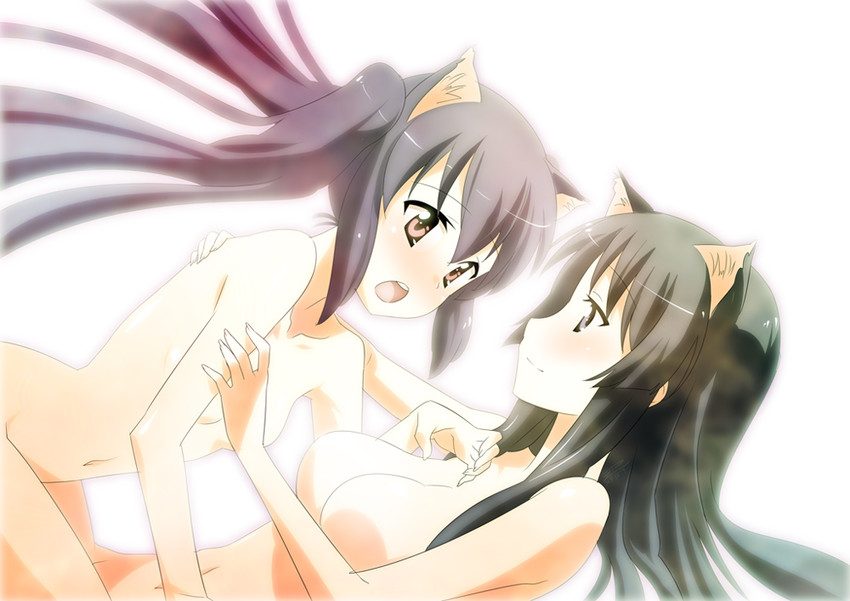 akiyama mio and nakano azusa (k-on!) drawn by zpolice