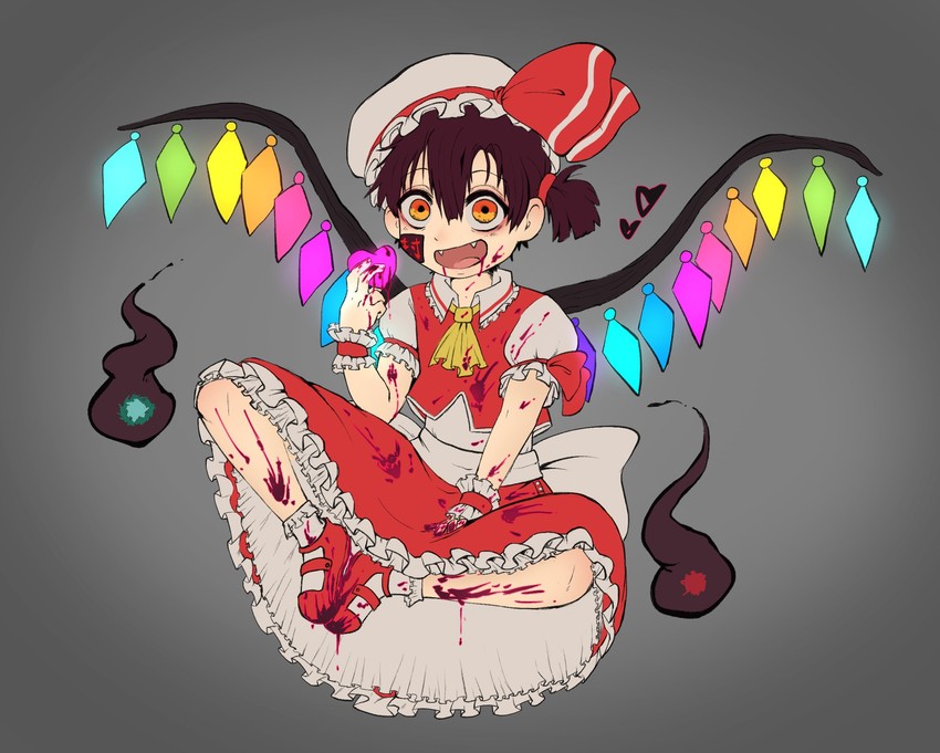 flandre scarlet and yugi tsukasa (touhou and 1 more) drawn by napsarerllygood