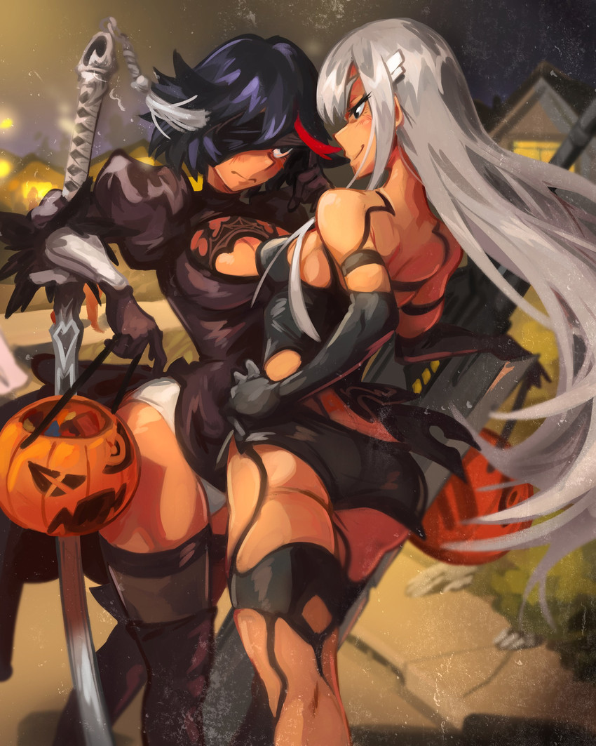 2b, matoi ryuuko, kiryuuin satsuki, and a2 (kill la kill and 2 more) drawn by khyle.