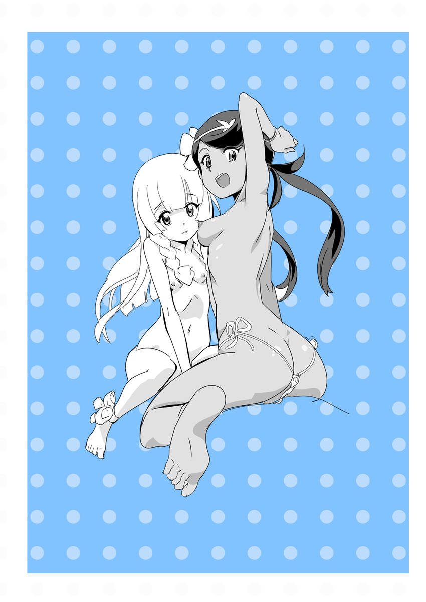 lillie and mallow (pokemon and 1 more) drawn by ontaros