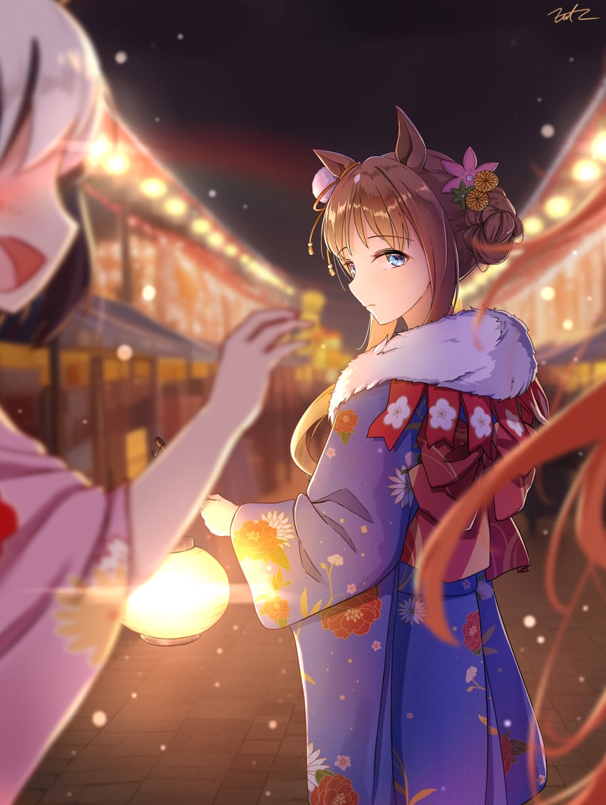 silence suzuka, special week, and grass wonder (umamusume) drawn by fritz614