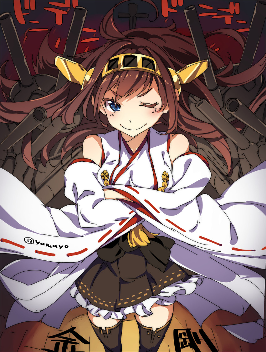 kongou (kantai collection) drawn by super_zombie