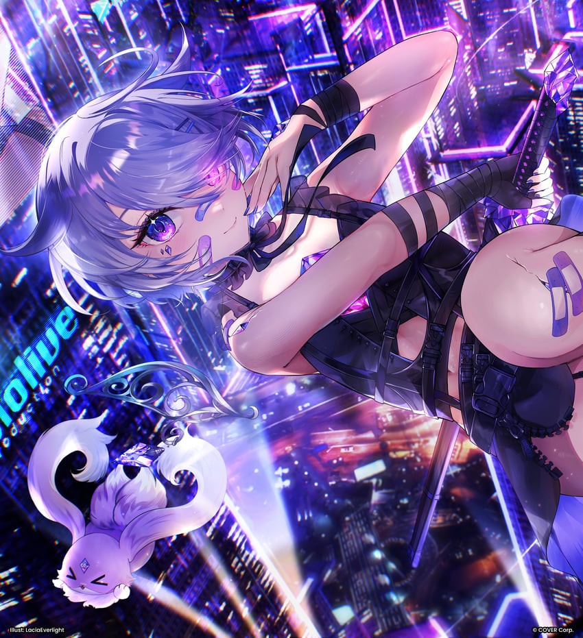 koseki bijou and geow (hololive and 1 more) drawn by lacia_everlight