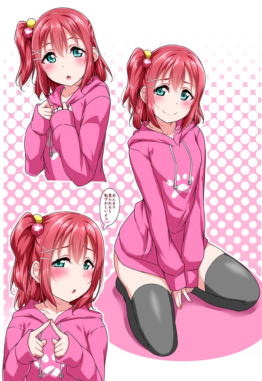 kurosawa ruby (love live! and 1 more) drawn by yopparai_oni