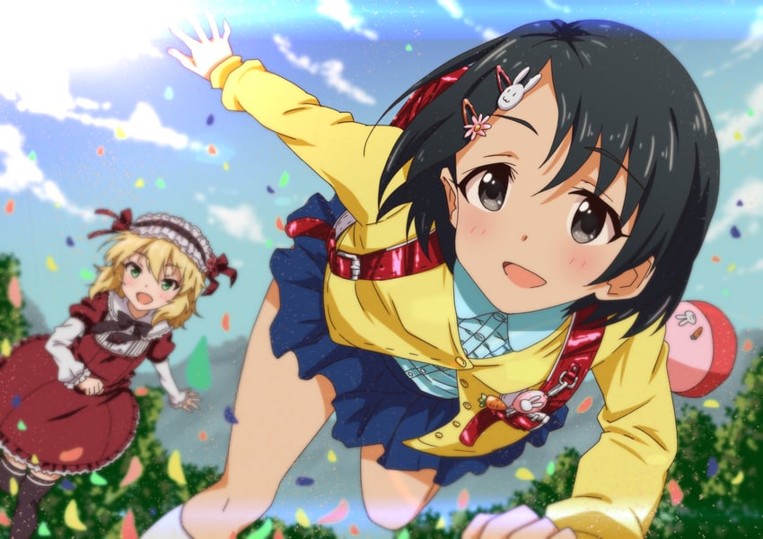 sakurai momoka and sasaki chie (idolmaster and 2 more) drawn by parsec_ten